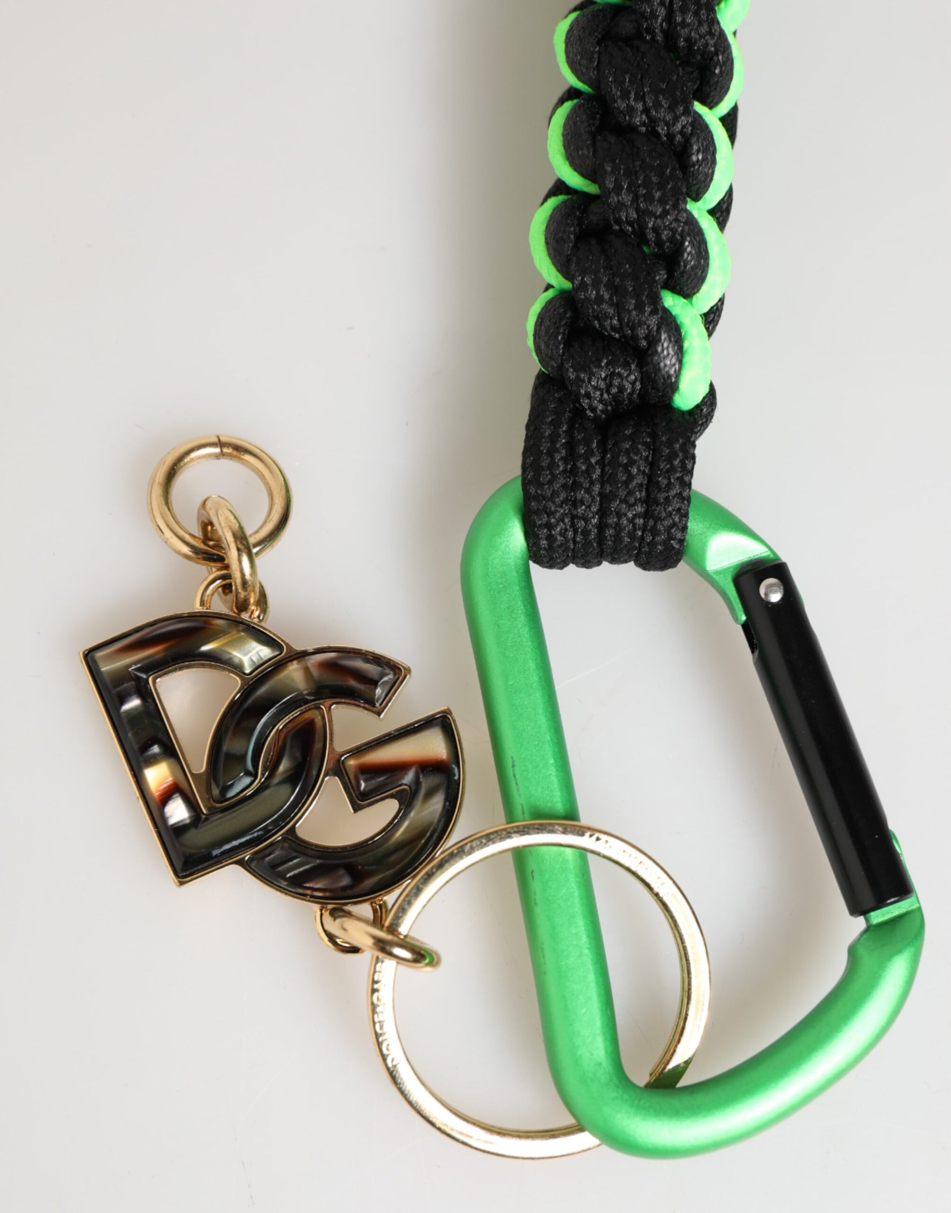 Dolce & Gabbana Multicolor Polyester Tape String DG Logo Keychain Keyring - ClickThatClicks 