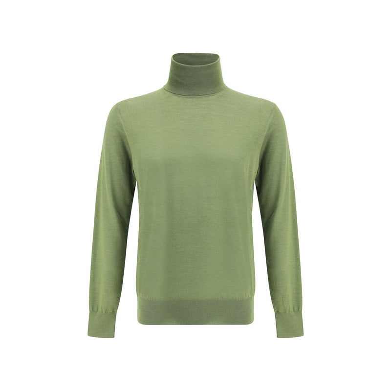 Saint Laurent Green Wool Turtleneck
