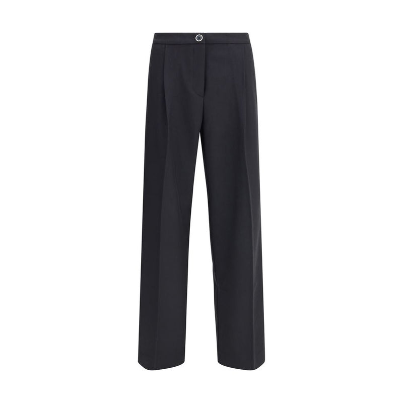 Cruna Black Polyester Casual Pants