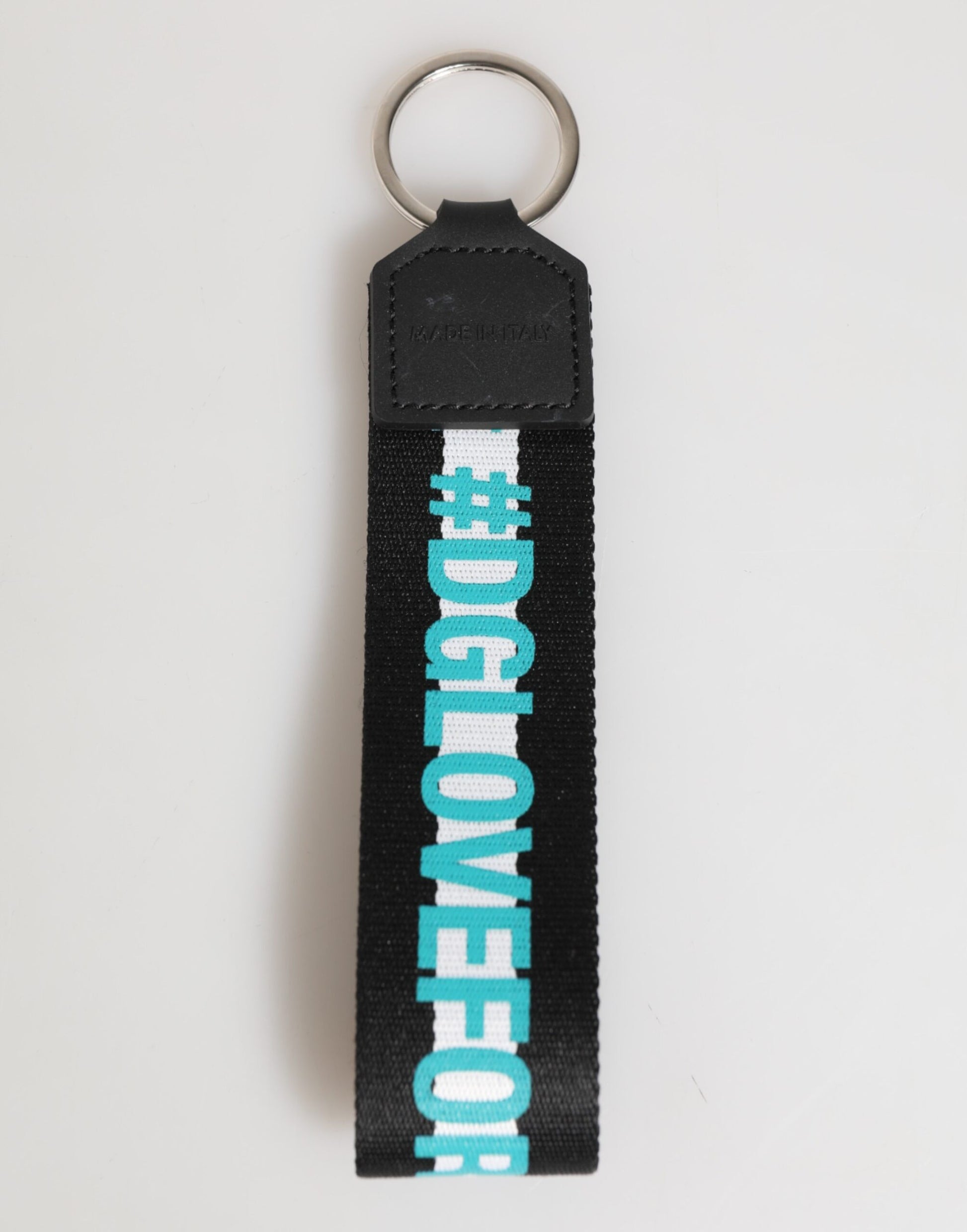 Dolce & Gabbana Multicolor Logo Polyester Brass Holder Keychain Keyring - ClickThatClicks 