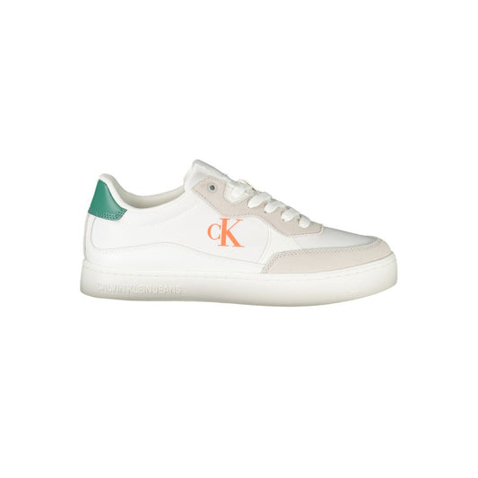 Calvin Klein Bianco Polyurethane Men Sneaker - ClickThatClicks 