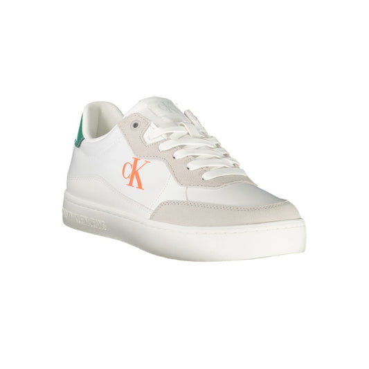Calvin Klein Bianco Polyurethane Men Sneaker - ClickThatClicks 