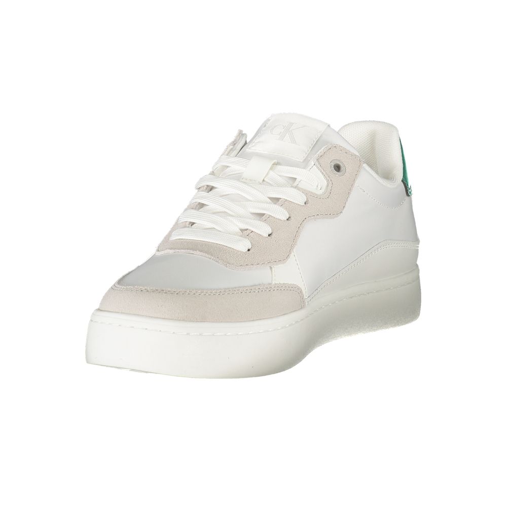 Calvin Klein Bianco Polyurethane Men Sneaker - ClickThatClicks 