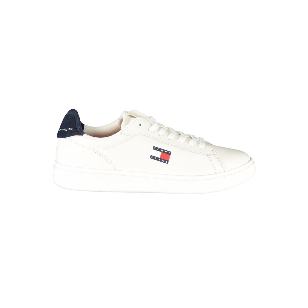 Tommy Hilfiger Bianco Poliuretano Men Sneaker - ClickThatClicks 