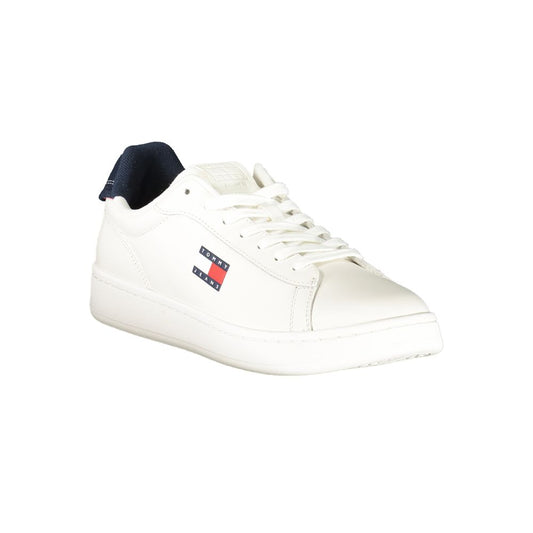 Tommy Hilfiger Bianco Poliuretano Men Sneaker - ClickThatClicks 