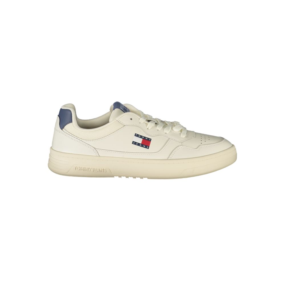 Tommy Hilfiger Bianco Polyurethane Men Sneaker - ClickThatClicks 
