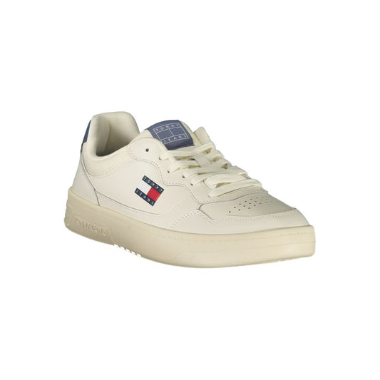 Tommy Hilfiger Bianco Polyurethane Men Sneaker - ClickThatClicks 