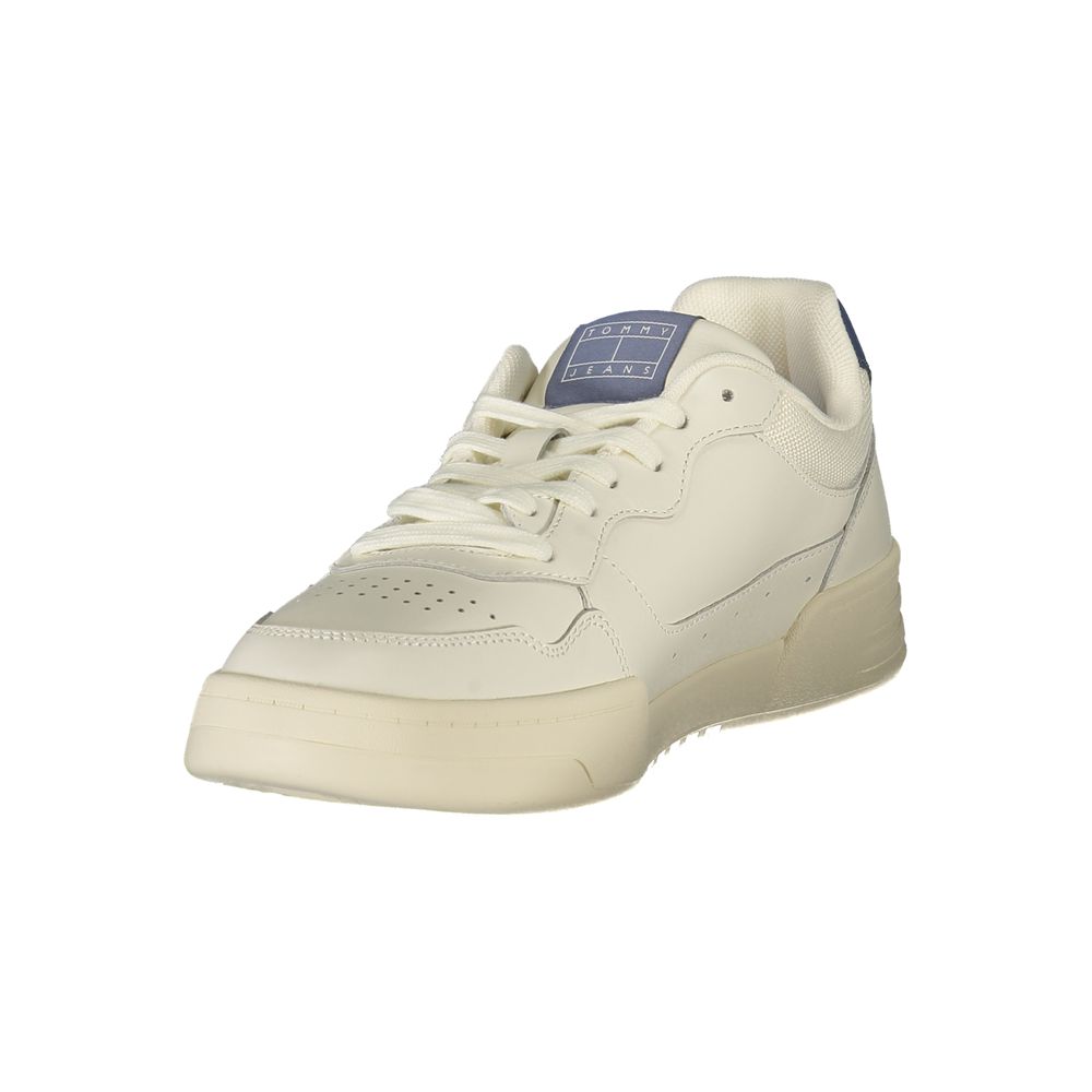 Tommy Hilfiger Bianco Polyurethane Men Sneaker - ClickThatClicks 