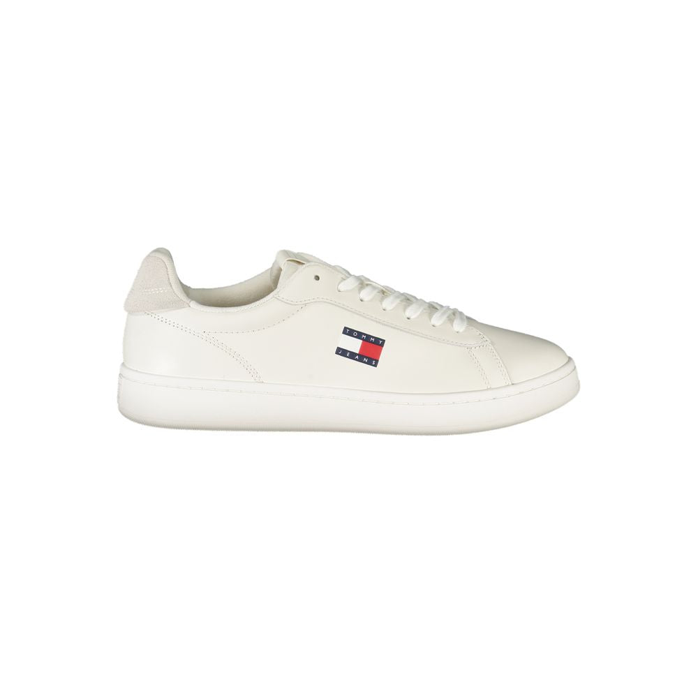 Tommy Hilfiger Bianco Polyurethane Men Sneaker - ClickThatClicks 