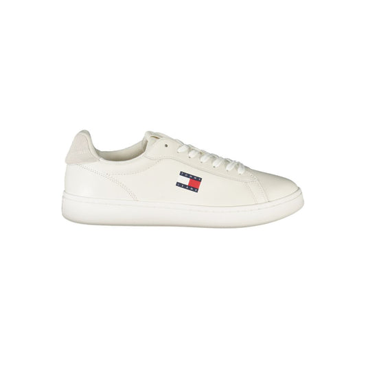 Tommy Hilfiger Bianco Polyurethane Men Sneaker - ClickThatClicks 