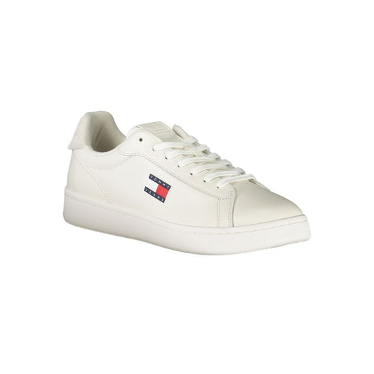 Tommy Hilfiger Bianco Polyurethane Men Sneaker - ClickThatClicks 