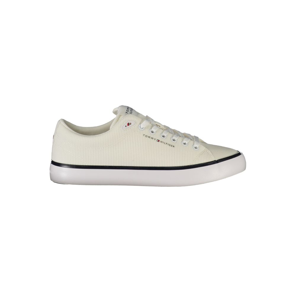 Tommy Hilfiger Bianco Polyester Men Sneaker - ClickThatClicks 