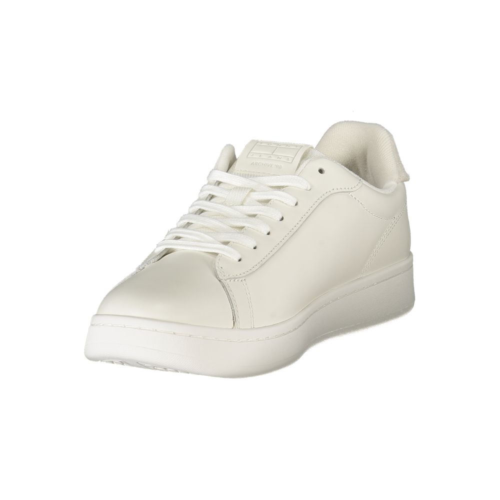 Tommy Hilfiger Bianco Polyurethane Men Sneaker - ClickThatClicks 