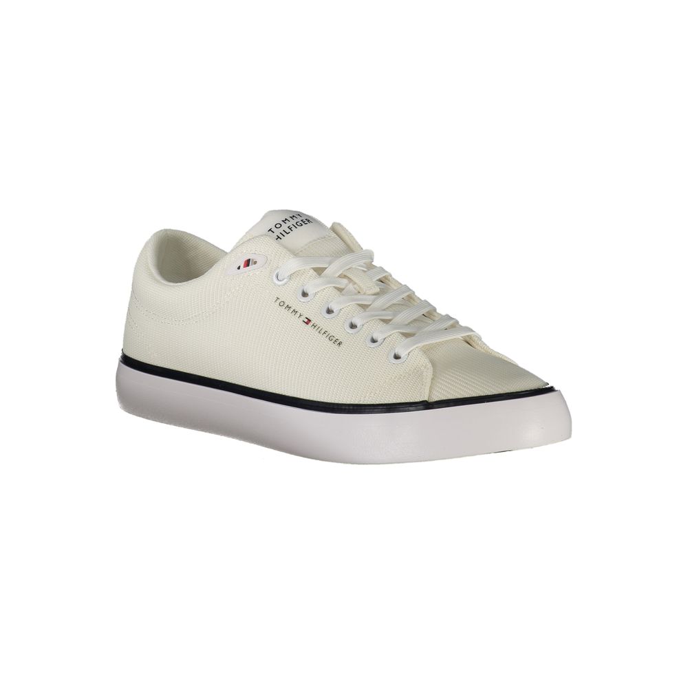 Tommy Hilfiger Bianco Polyester Men Sneaker - ClickThatClicks 