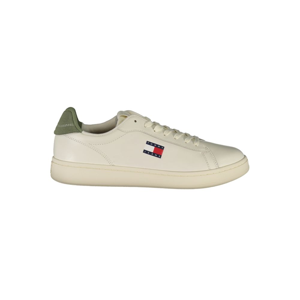 Tommy Hilfiger Bianco Polyurethane Men Sneaker - ClickThatClicks 