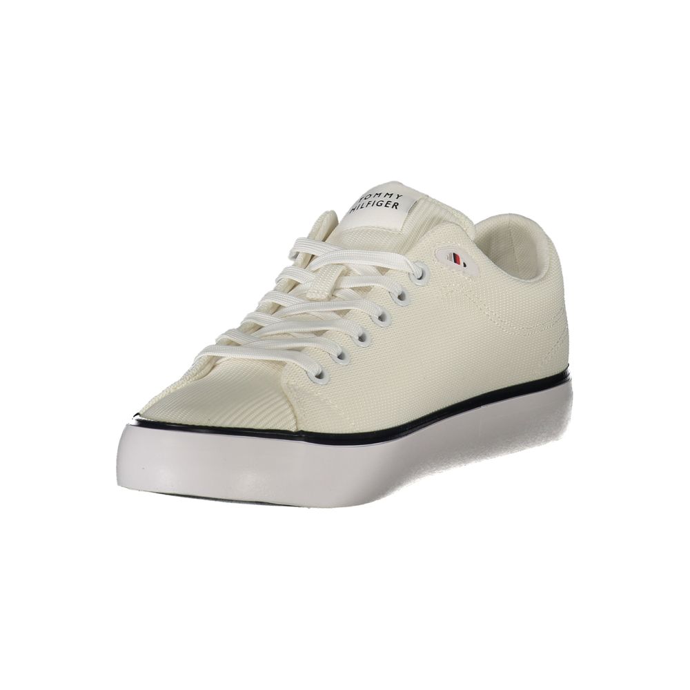 Tommy Hilfiger Bianco Polyester Men Sneaker - ClickThatClicks 