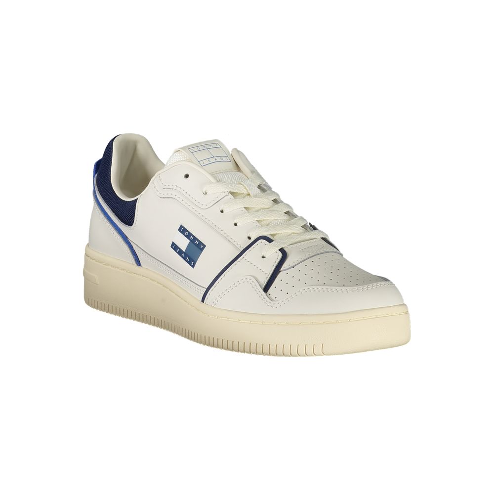 Tommy Hilfiger Bianco Polyurethane Men Sneaker - ClickThatClicks 