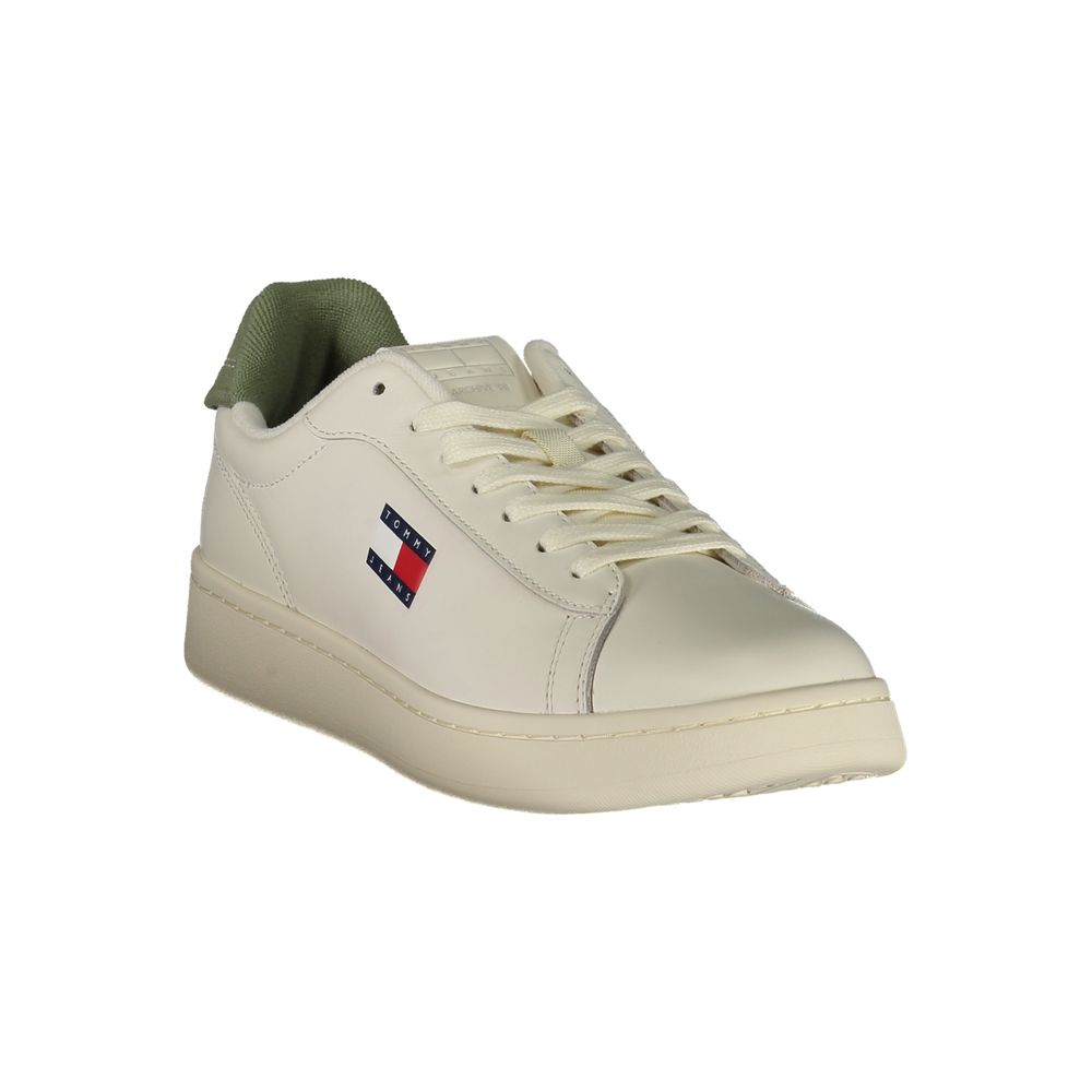 Tommy Hilfiger Bianco Polyurethane Men Sneaker - ClickThatClicks 