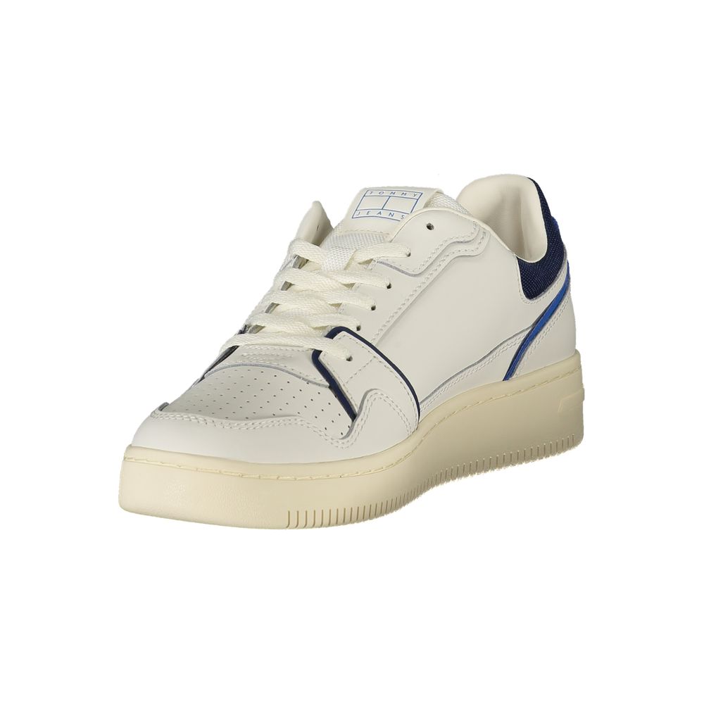 Tommy Hilfiger Bianco Polyurethane Men Sneaker - ClickThatClicks 