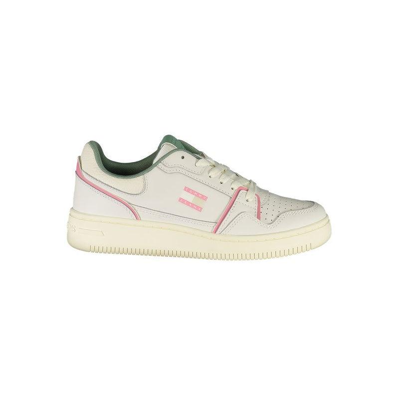 Tommy Hilfiger White Leather Women Sneaker