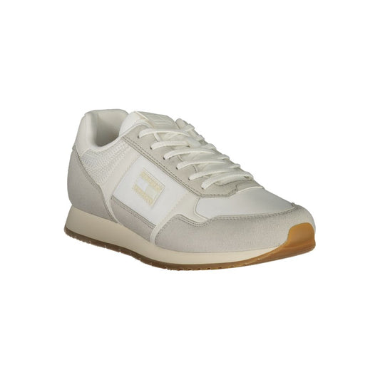 Tommy Hilfiger Bianco Polyurethane Men Sneaker - ClickThatClicks 