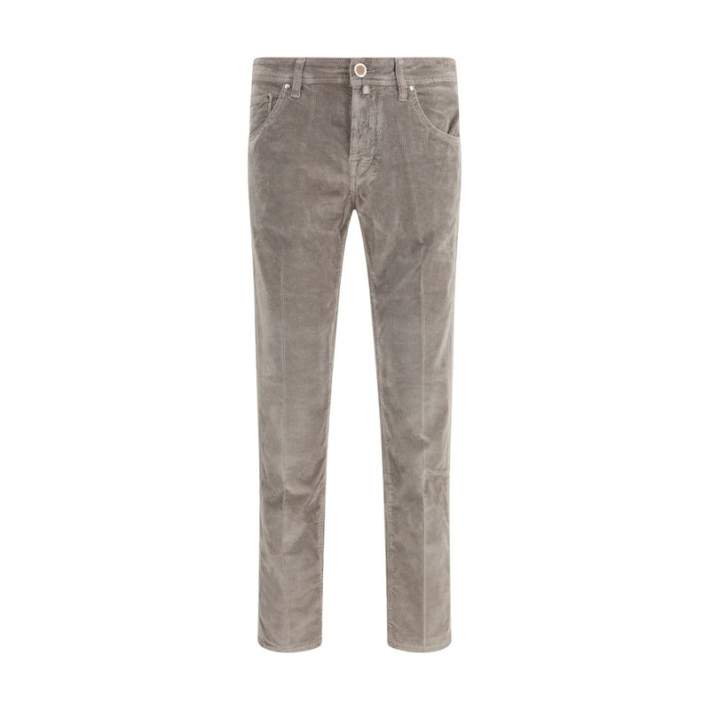 Jacob Cohen Gray Cotton Casual Pants