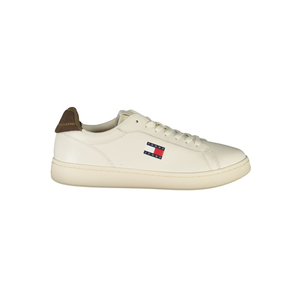Tommy Hilfiger Bianco Polyurethane Men Sneaker - ClickThatClicks 