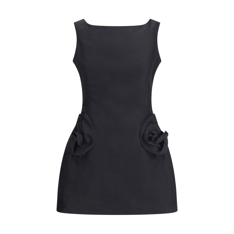 Magda Butrym Black Cotton Cocktail Dress