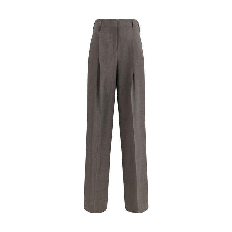 P.A.R.O.S.H. Gray Elastane Dress Pants