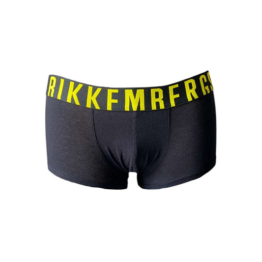 Bikkembergs Black Cotton Men Boxer - ClickThatClicks 