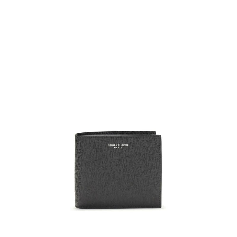 Saint Laurent Black Calf Leather Bos Taurus Wallet