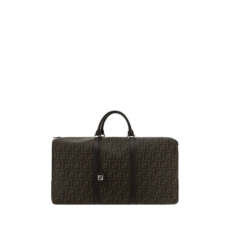 Fendi Brown Canvas Luggage And Travel