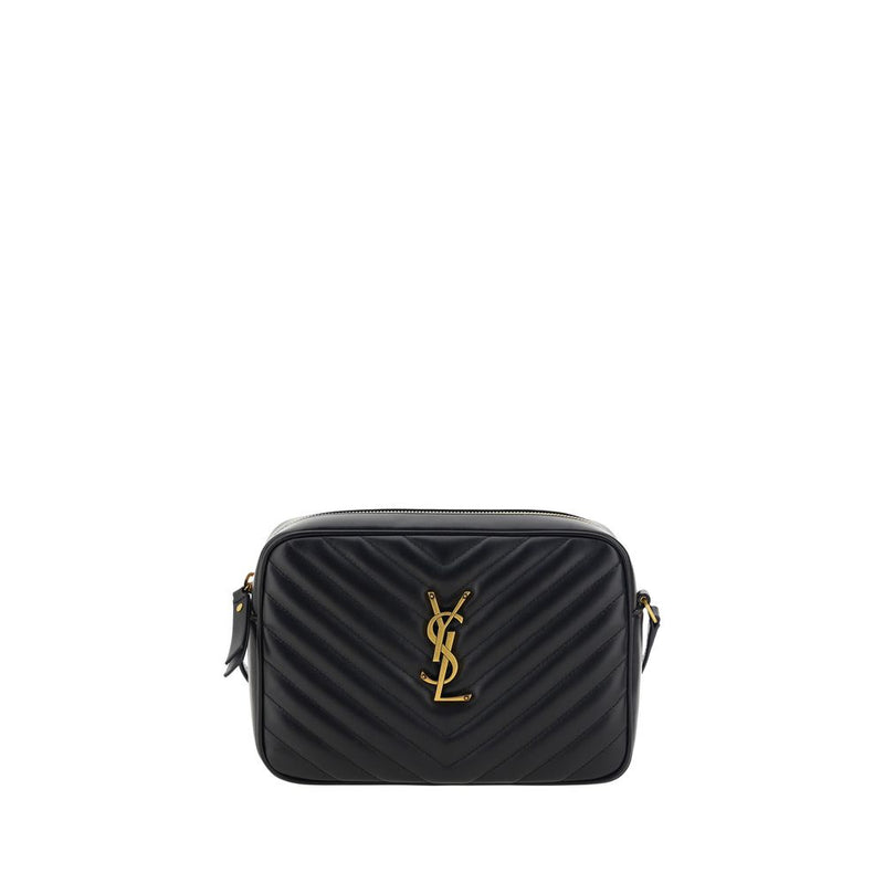 Saint Laurent Black Calf Leather Bos Taurus Shoulder Bag
