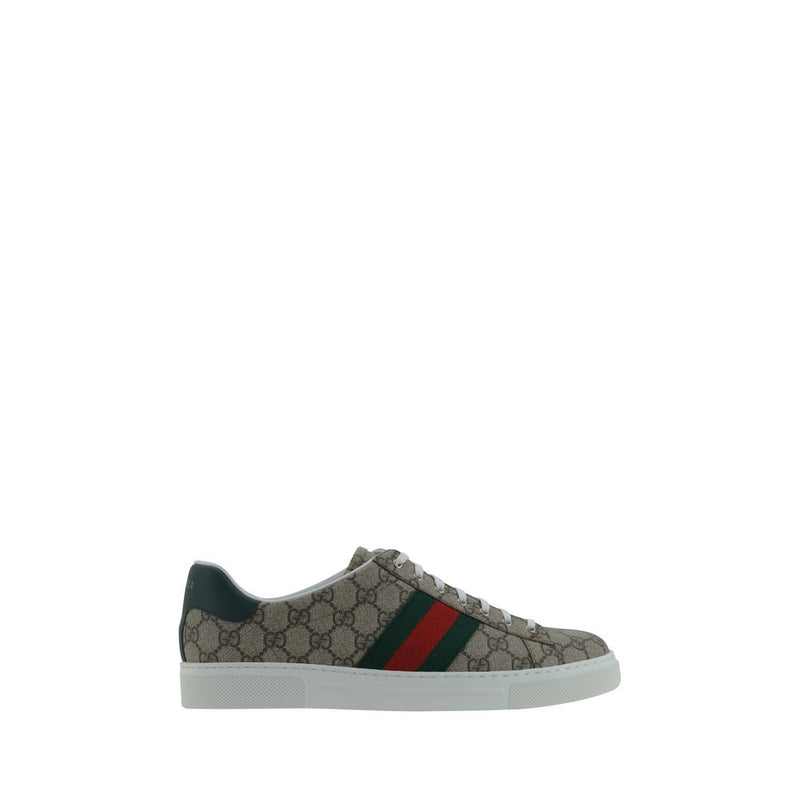 Gucci Beige Rubber Low Top Sneakers
