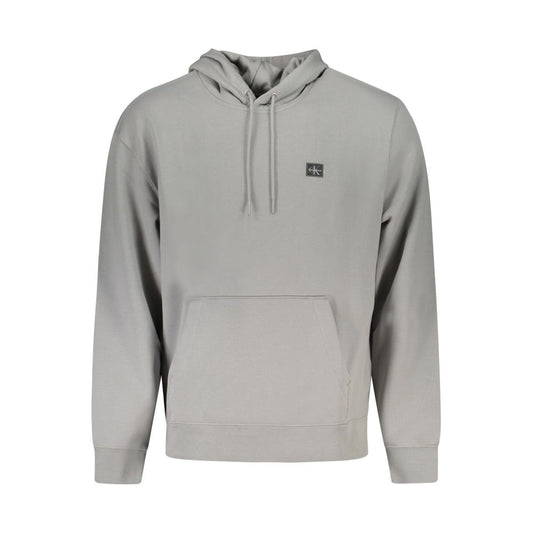 Calvin Klein Grigio Cotton Male Sweatshirt - ClickThatClicks 