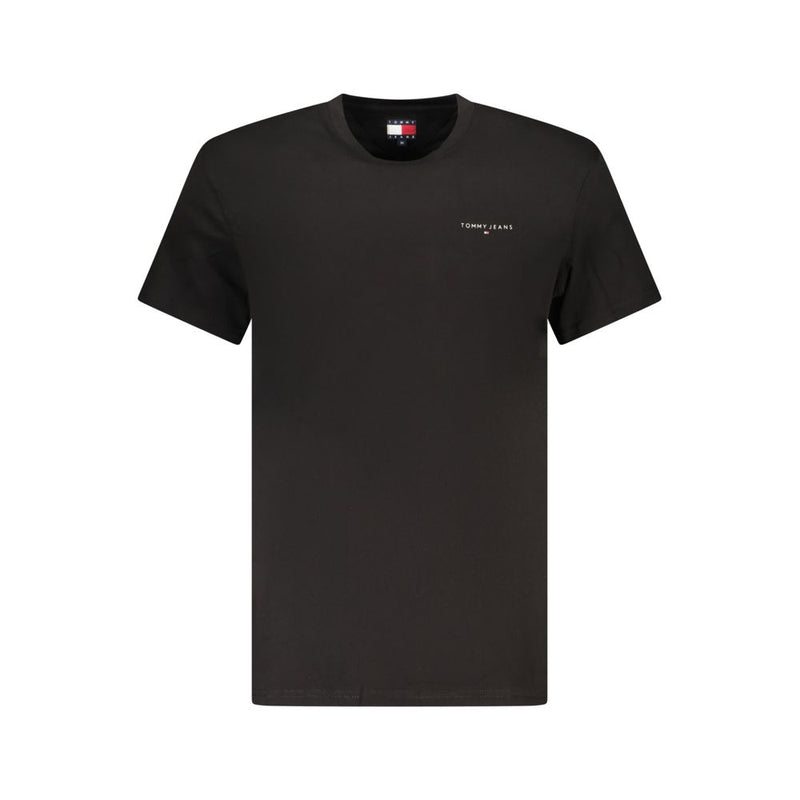 Tommy Hilfiger Black Cotton Men T-Shirt