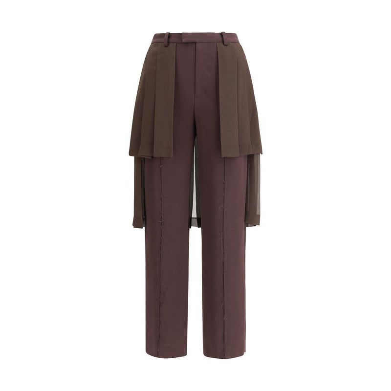 Undercover Brown Acetate Casual Pants