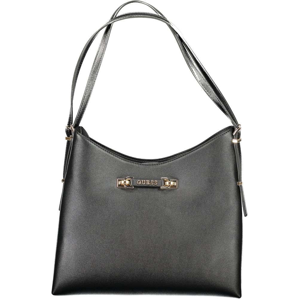 Guess Jeans Black Polyurethane Women Handbag - ClickThatClicks 