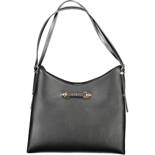 Guess Jeans Black Polyurethane Women Handbag - ClickThatClicks 
