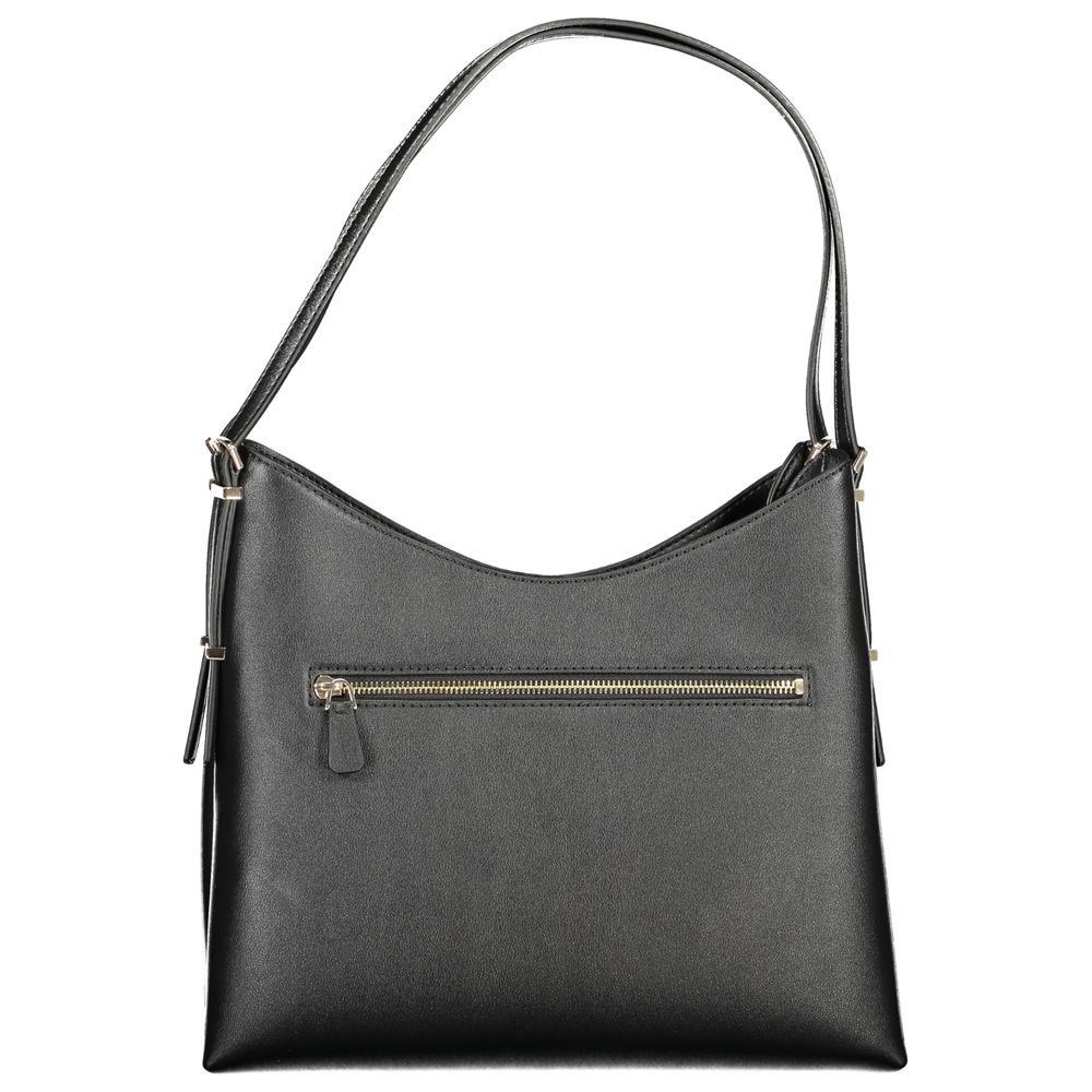 Guess Jeans Black Polyurethane Women Handbag - ClickThatClicks 