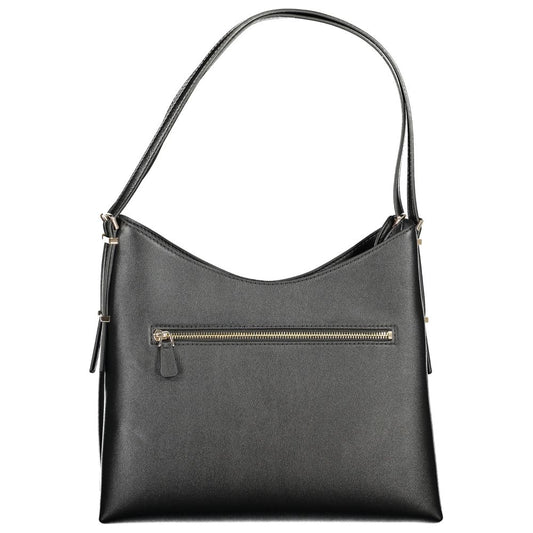 Guess Jeans Black Polyurethane Women Handbag - ClickThatClicks 