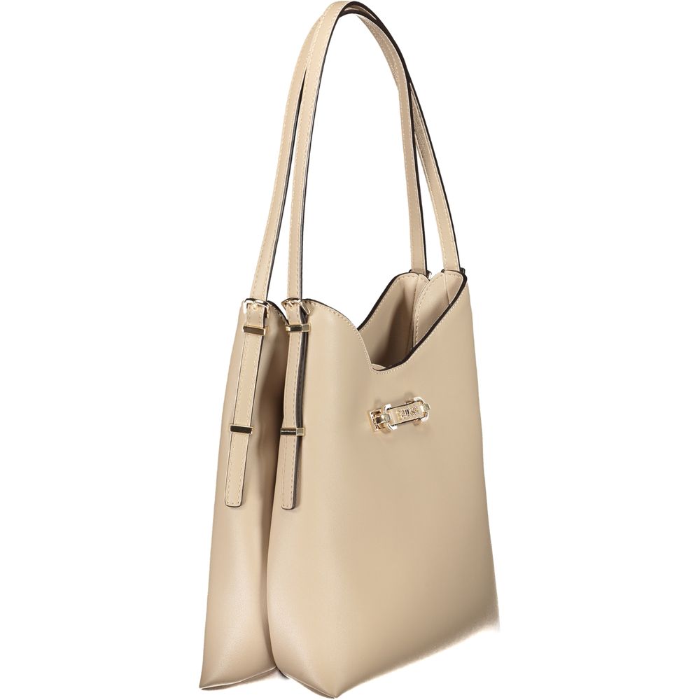 Guess Jeans Beige Poliuretano Women Handbag - ClickThatClicks 