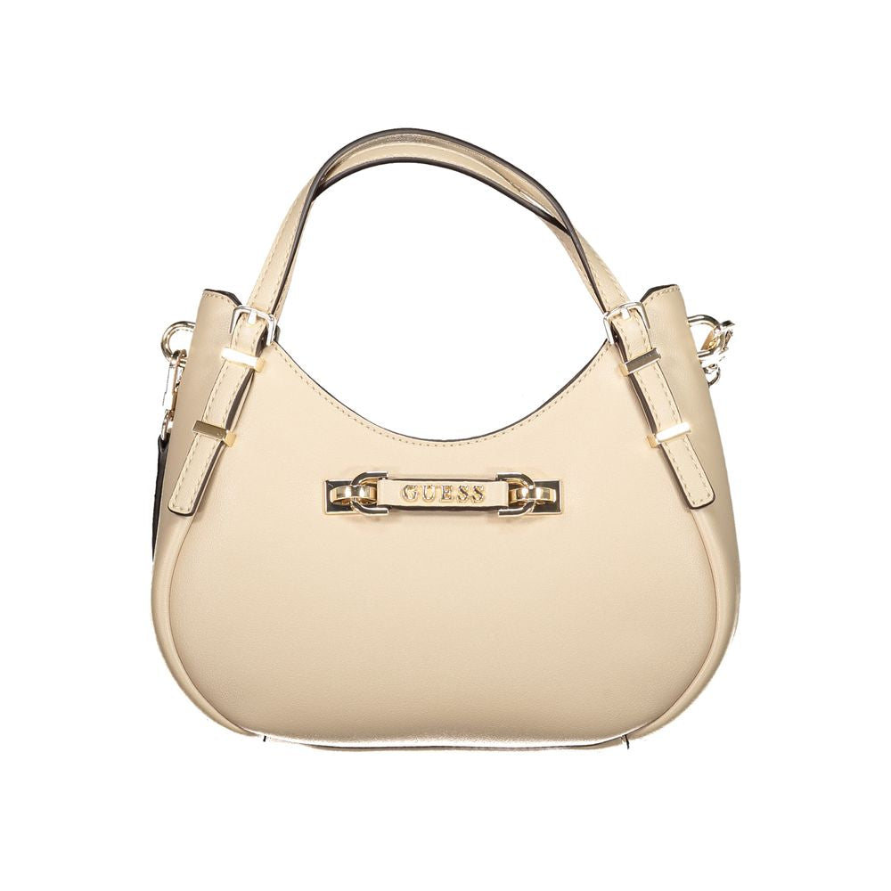 Guess Jeans Beige Polyurethane Woman Handbag - ClickThatClicks 