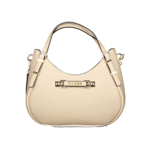 Guess Jeans Beige Polyurethane Woman Handbag - ClickThatClicks 
