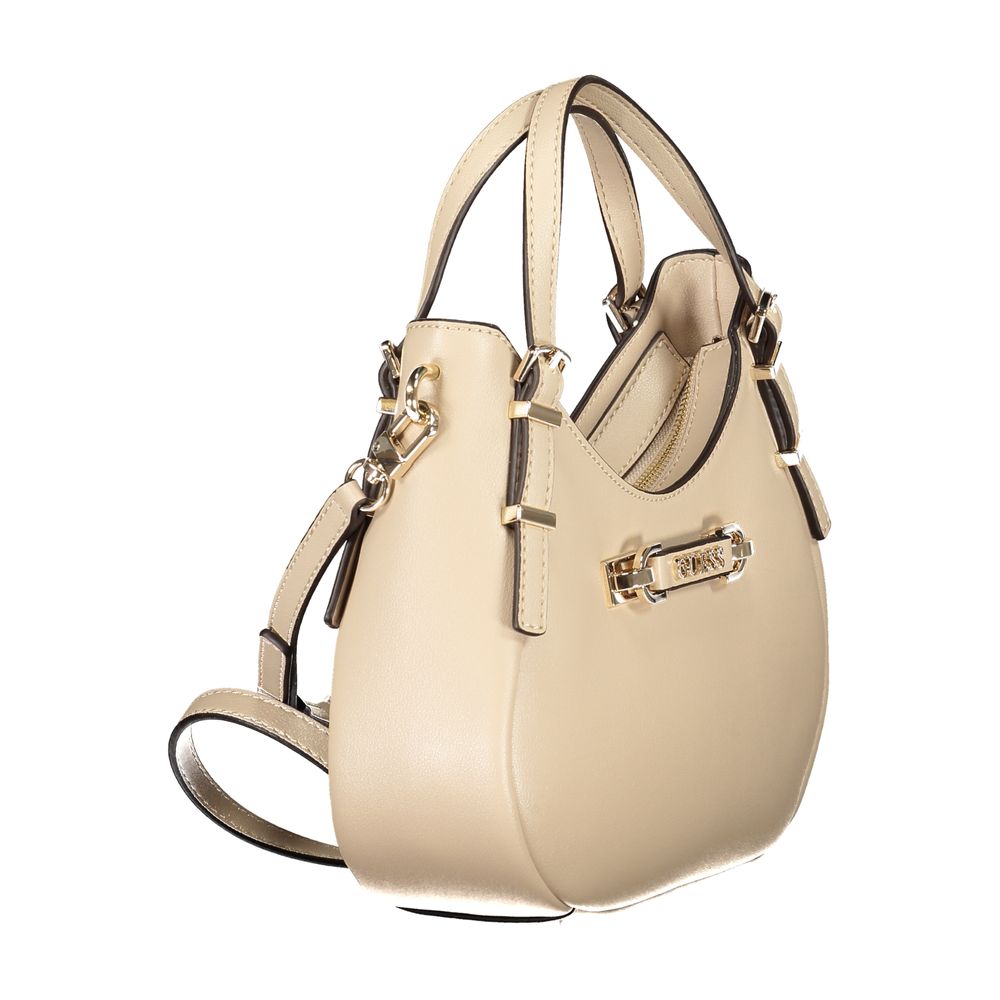 Guess Jeans Beige Polyurethane Woman Handbag - ClickThatClicks 