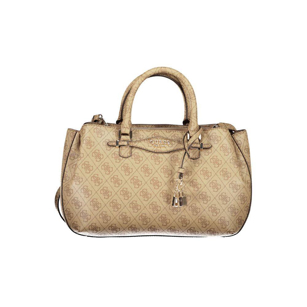 Guess Jeans Beige Polyurethane Women Handbag - ClickThatClicks 