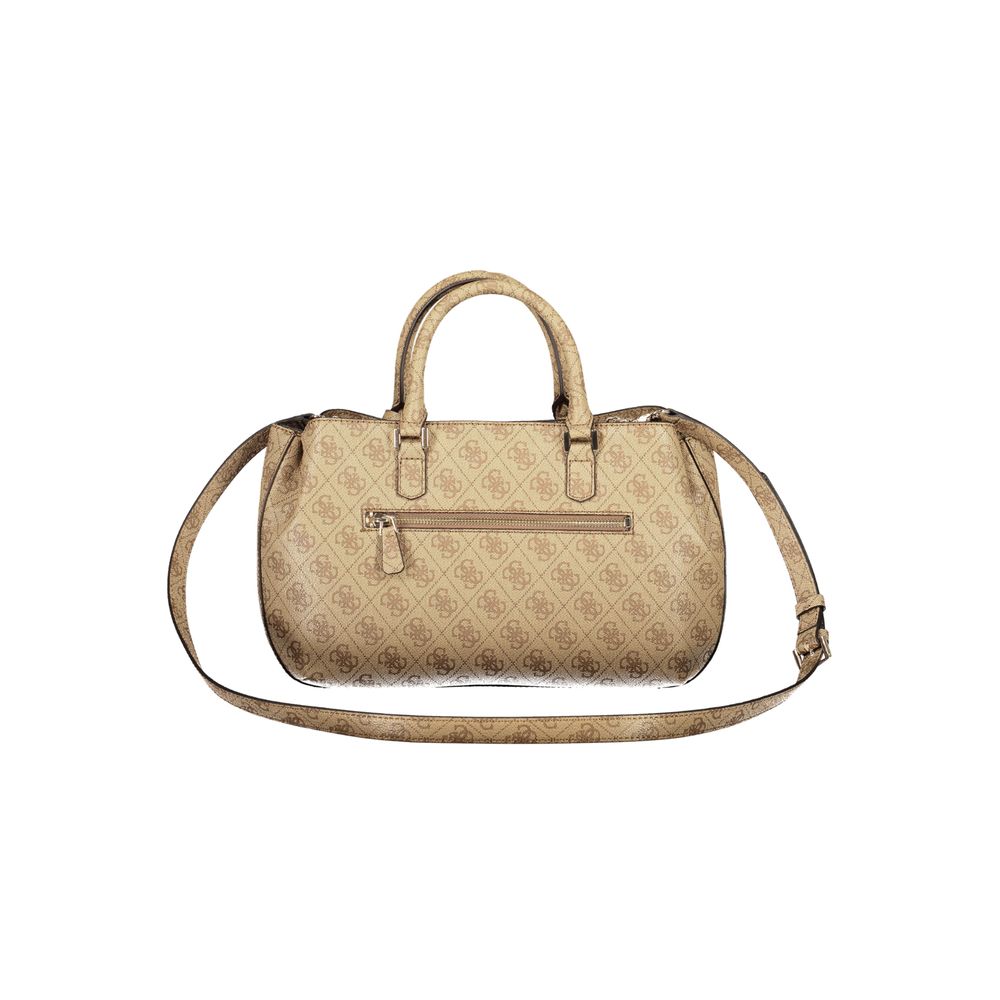 Guess Jeans Beige Polyurethane Women Handbag - ClickThatClicks 