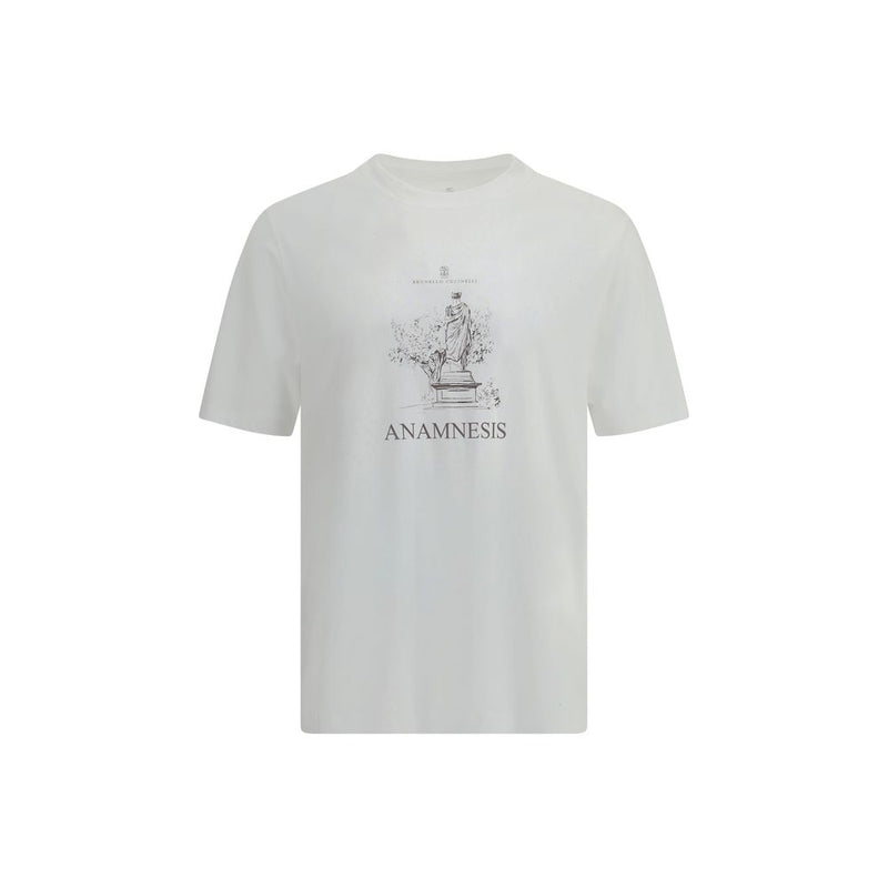 Brunello Cucinelli White Cotton T-Shirt