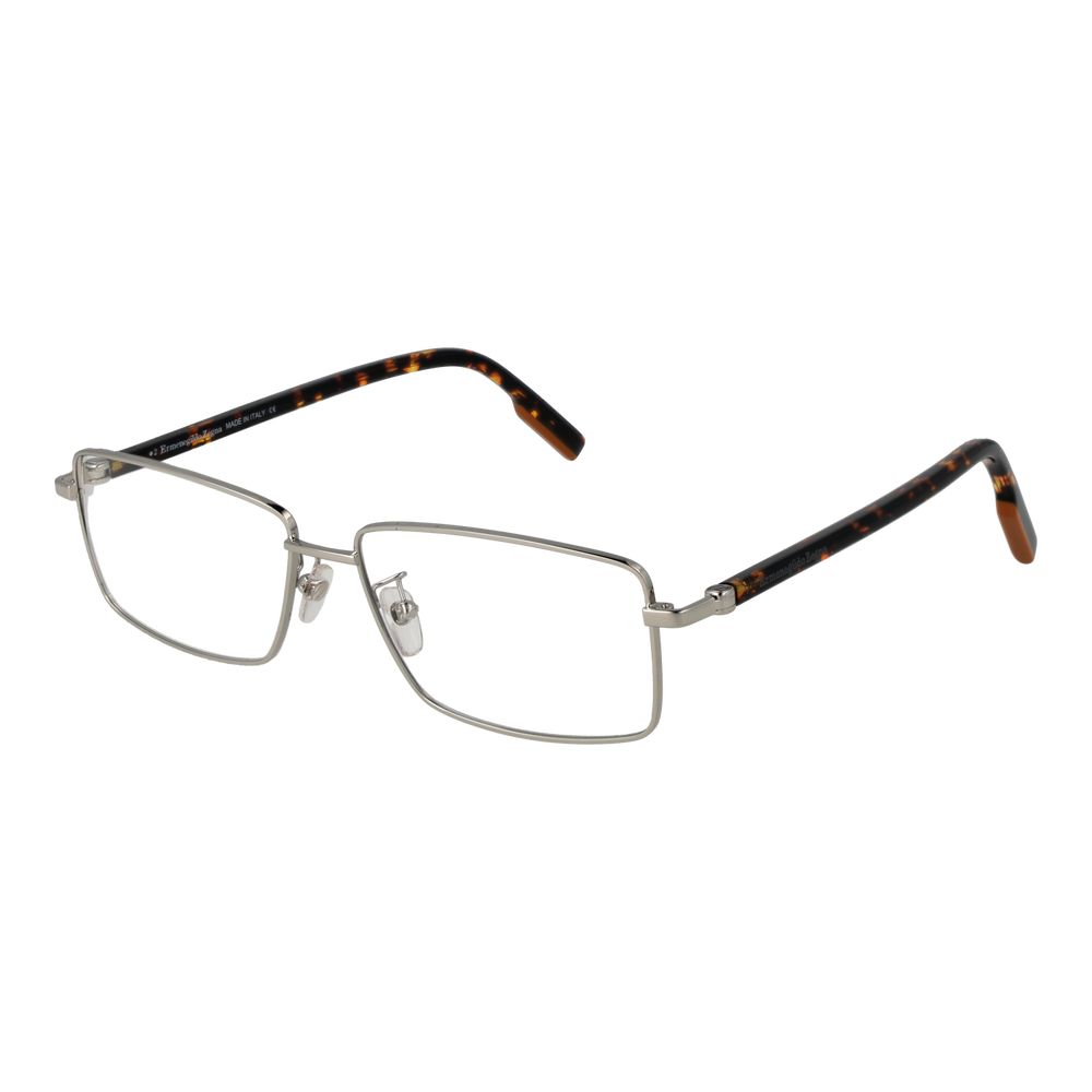 Ermenegildo Zegna Silver Metal Glasses (Frames) - ClickThatClicks 