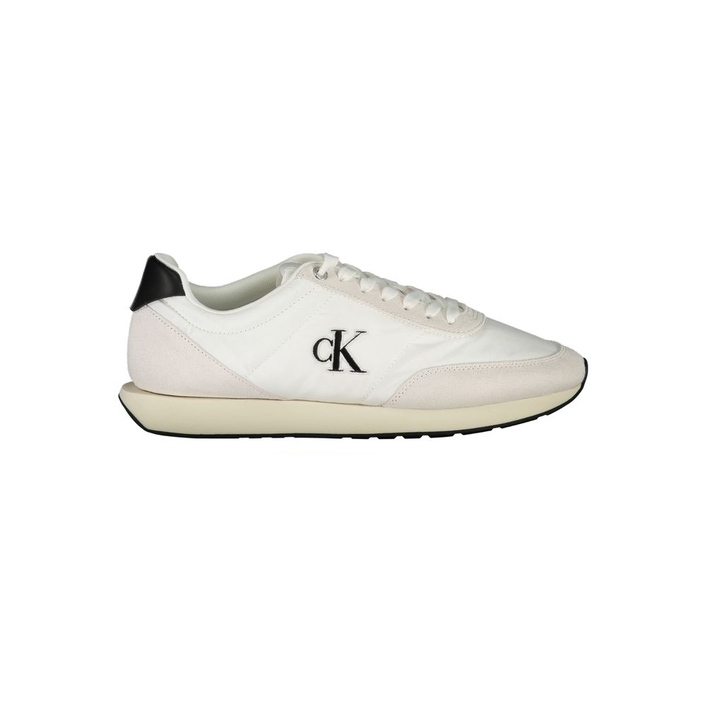 Calvin Klein White Polyester Men Sneaker - ClickThatClicks 